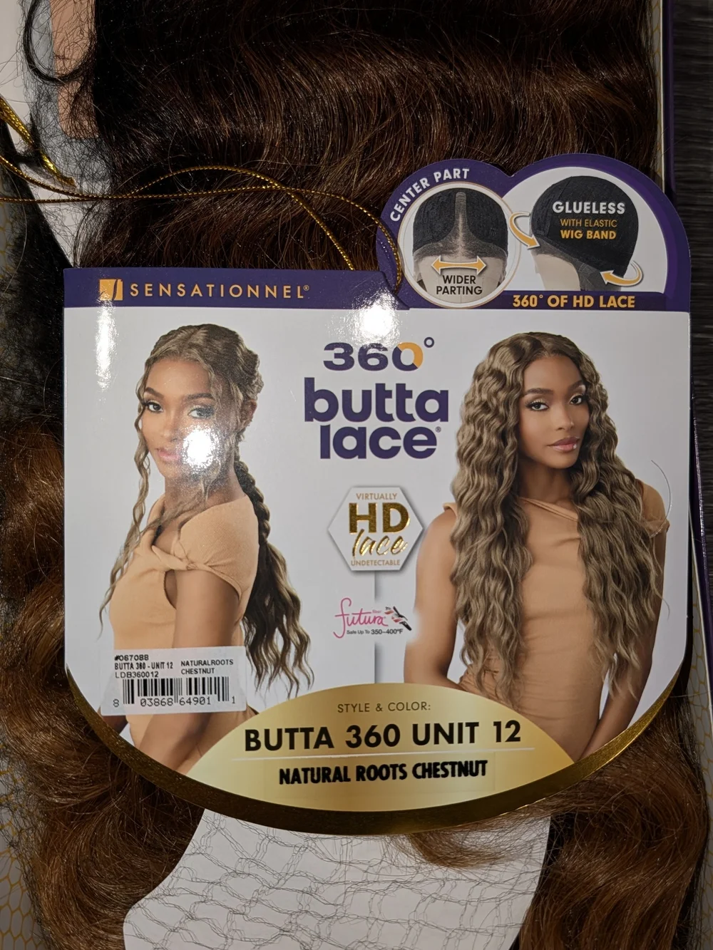 Sensationnel Butta 360 HD Lace Glueless Lace Wig - Unit 12
